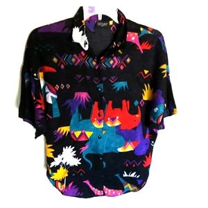 African print easy fit